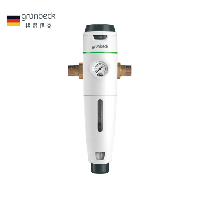 Grünbeck pureliQ AD  自動反沖洗過濾器  前置濾水器推薦  全戶總進水過濾設備  不鏽鋼濾網免更換  家用濾水器高壓反洗  德國進口前置過濾器  濾芯免耗材濾水系統  100 微米雜質過濾器  附壓力錶減壓閥濾水設備