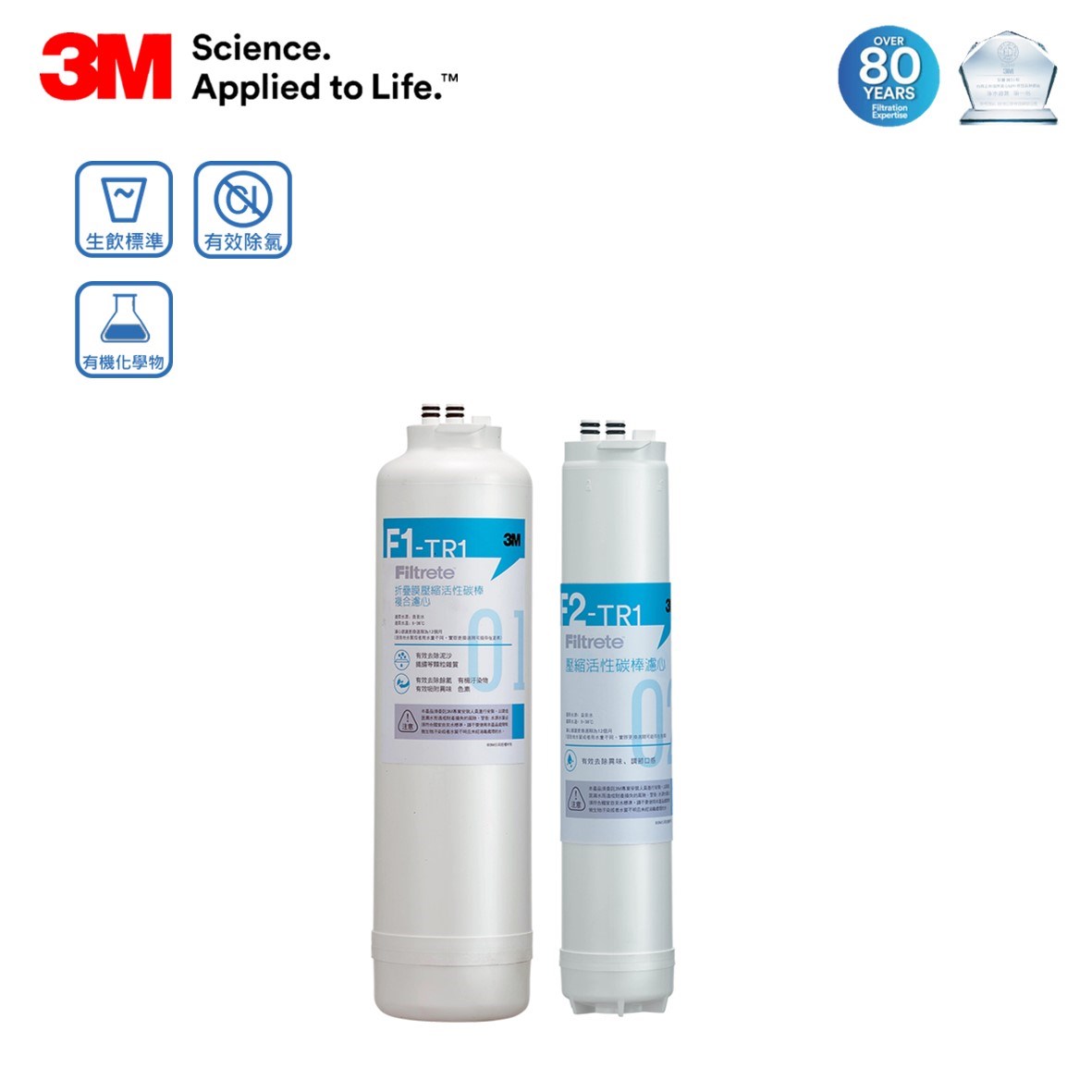 3M TR1 濾心組合包  3M TR1-F1 F2 濾心  3M F1濾心  3M F2濾心  3M 雙濾心淨水系統  3M 家用淨水濾心  3M 淨水器濾心替換  3M 活性碳濾心組合  3M 淨水器耗材  3M 濾心購買推薦