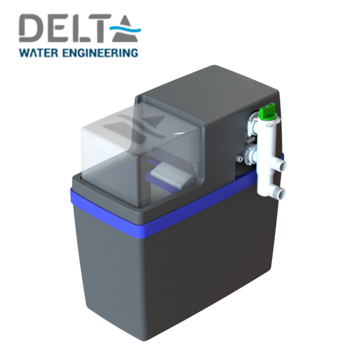 Delta免電力軟水機HYDROSOFT 100 M(3公升單罐)+全屋除氯DHPU-100 +Grünbeck 洗前置雜質過濾器BOXER®RX