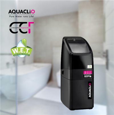 家用軟水系統 / 去除水垢設備 / 石灰質過濾器  AQUACLiO EVA-180R / 尊爵型軟水機 / WET節能反洗技術  乾式鹽箱設計 / 歐規dH智慧演算 / 旋蓋式軟水機  軟水器推薦 / 洗澡水太硬 / 水垢太多怎麼辦  家用水質改善 / 居家用水升級 / 水垢處理解決方案