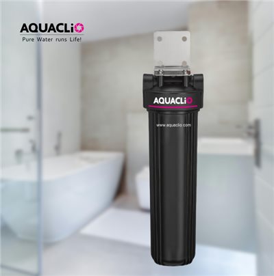 除氯過濾器 / 去除餘氯設備 / 椰殼活性碳過濾器 AQUACLiO BCP-1G / 皮膚過敏改善 / 頭皮屑護理 抗紫外線外殼 / 雙防水圈設計 / 經濟實惠除氯器 家用淨水設備 / 水質改善設備 / 小體積淨水過濾器