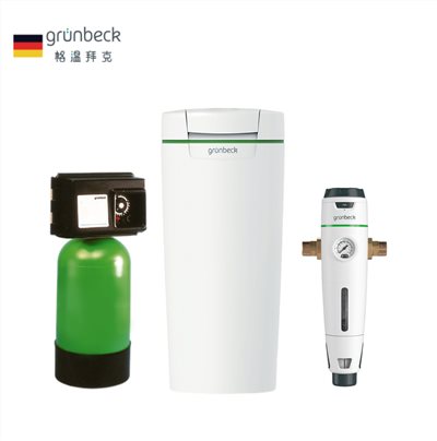 Grünbeck softliQ SD-18、家用軟水系統、智能軟水機、離子交換樹脂軟水器、節能軟水機、抗UV抗菌材質、智能管家學習模式、長效軟水耗材、微電腦控制軟水器、反洗消毒軟水系統