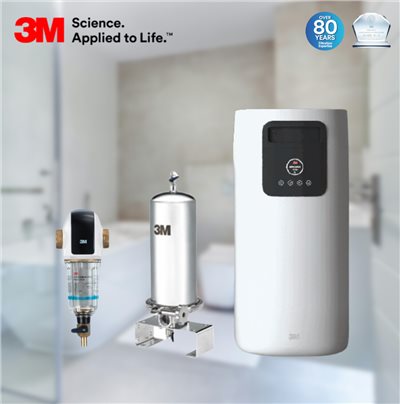 3M VST-150 全戶式軟水機+SS801全戶不鏽鋼淨水系統+BFS3-40BK 全戶式前置淨水系統